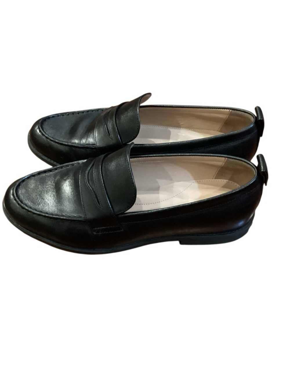 Cole Haan Black Leather Stassi Penny Loafers size 8.5 - Picture 7 of 12